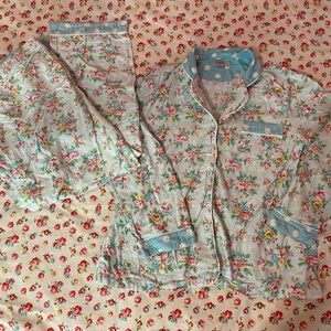 Cath Kidston Flannel Pajamas Size Large